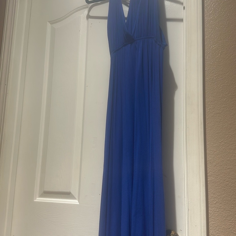 Chic Royal Blue Maxi Dress - Picture 4 of 8